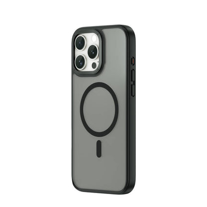 Apple iPhone 16 Pro Max Kılıf Wiwu FGG-012 ArmorPro Serisi M-safe Şarj Özellikli Parmak İzi Bırakmayan Kılıf Gold