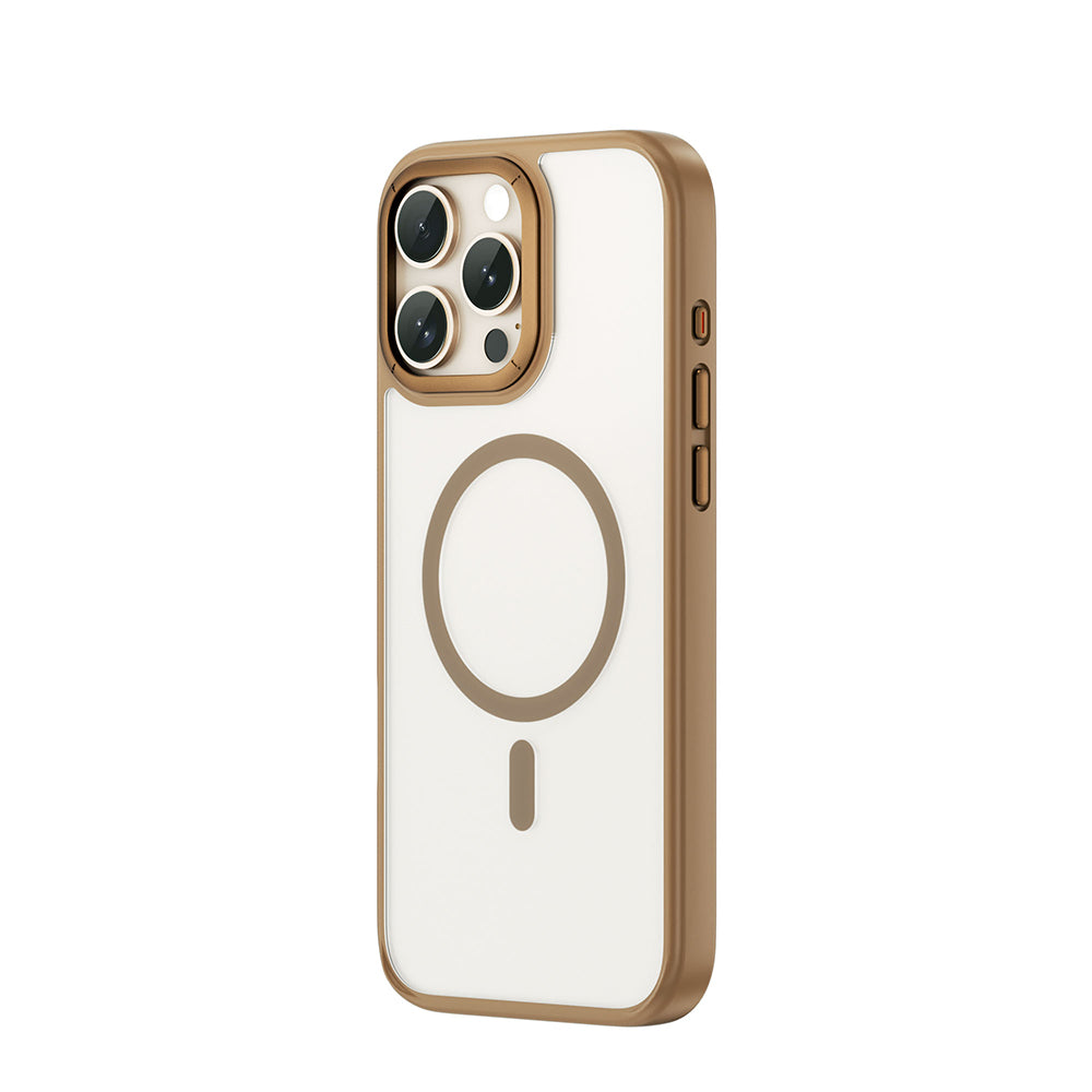 Apple iPhone 16 Pro Max Kılıf Wiwu FGG-012 ArmorPro Serisi M-safe Şarj Özellikli Parmak İzi Bırakmayan Kılıf Siyah