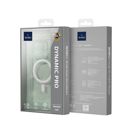 Apple iPhone 16 Pro Max Kılıf Wiwu MCC-102 Magnetic Crystal Sert PC Kapak Şeffaf