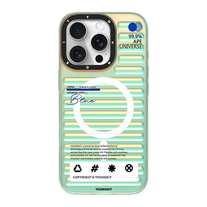 Apple iPhone 16 Pro Max M-safe Şarj Özellikli Youngkit Chameleon Serisi Kapak Kırmızı