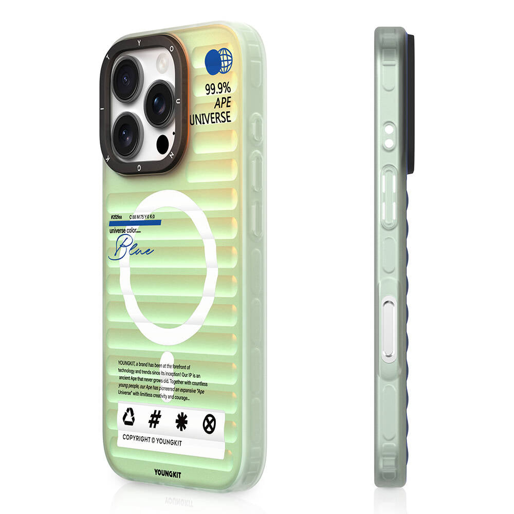 Apple iPhone 16 Pro Max M-safe Şarj Özellikli Youngkit Chameleon Serisi Kapak Kırmızı