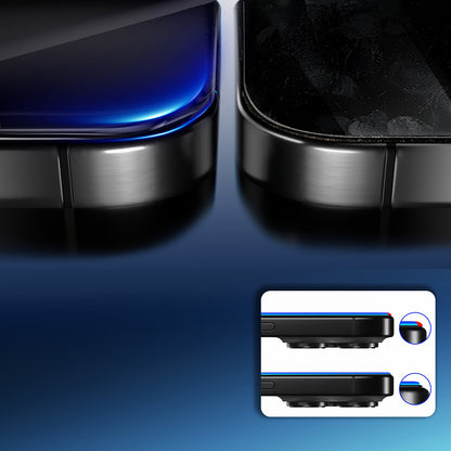 Apple iPhone 16 Pro Max Mohseven Safir Coating HD 3D Glue Temperli Cam Ekran Koruyucu Şeffaf