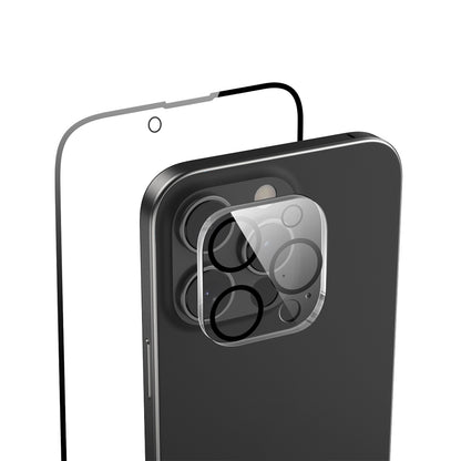 Apple iPhone 16 Pro Max Raptic 2in1 Temperli Ekran Koruyucu + Lens Koruyucu Set Şeffaf