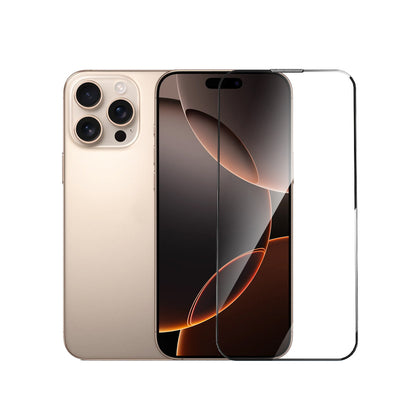 Apple iPhone 16 Pro Max Wiwu GT-020 Titan Guard Serisi Şok Emici Hibrit Polimer HD Şeffaf Ekran Koruyucu Film + Kolay Uygulama Aparatı Siyah