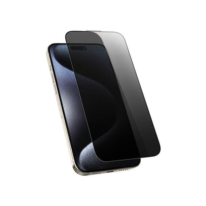 Apple iPhone 16 Pro Max Wiwu Wi-SQ009 Easy Install iPrivacy 360° Anti-Peep Oleofobik Temperli Cam Ekran Koruyucu + Kolay Uygulama Aparatlı Siyah