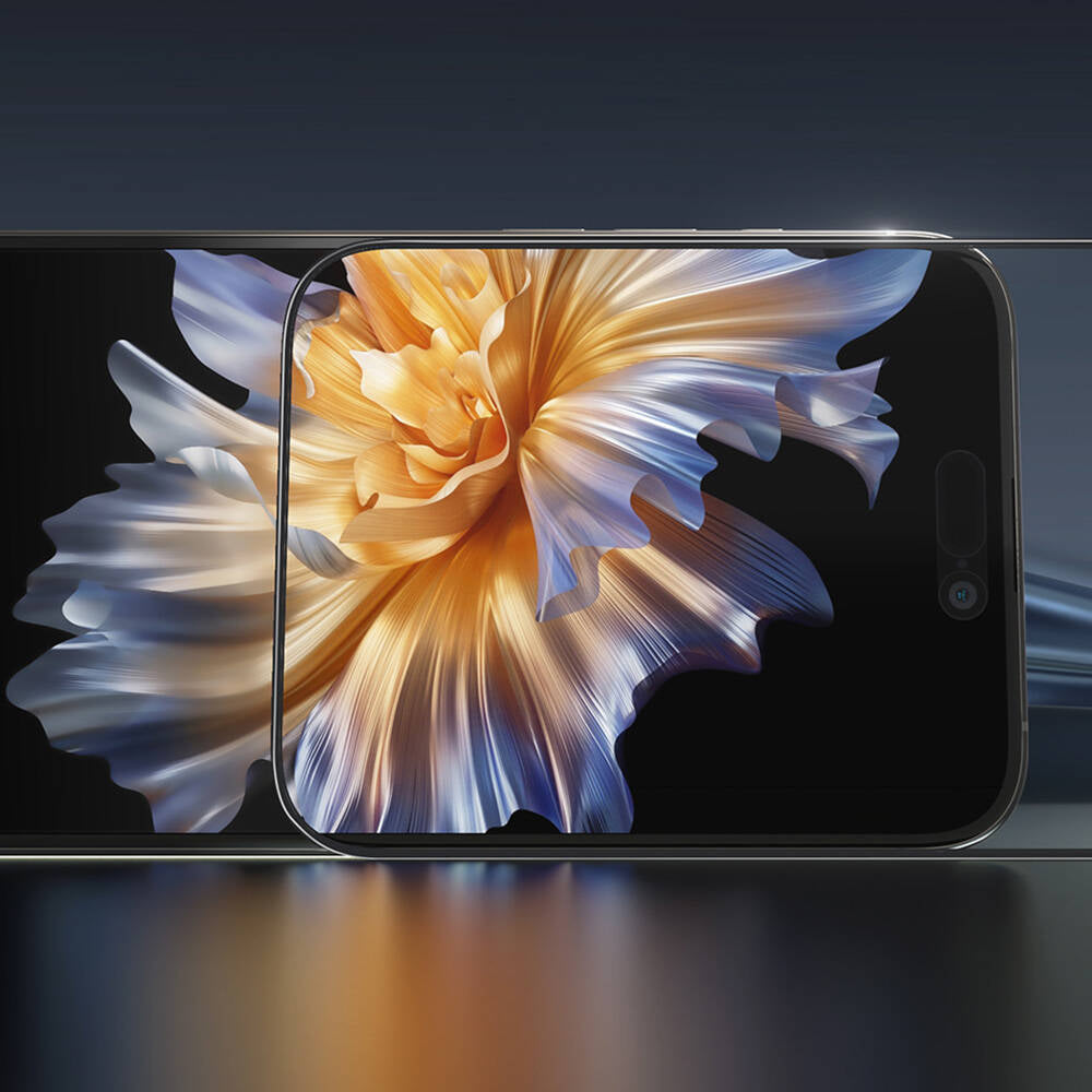 Apple iPhone 16 Wiwu Wi-SQ009 Easy Install iPrivacy 360° Anti-Peep Oleofobik Temperli Cam Ekran Koruyucu + Kolay Uygulama Aparatlı Siyah