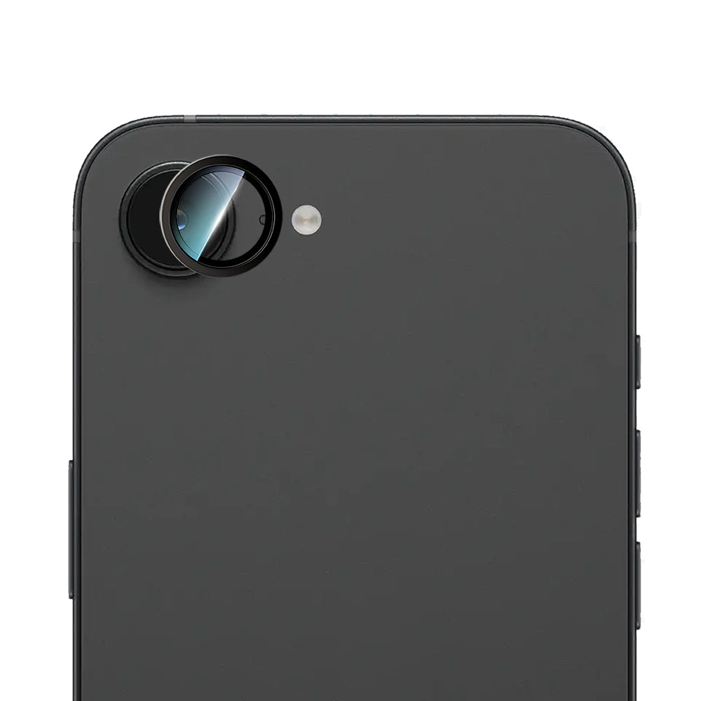 Apple iPhone 16E CaseWorld Alloy Serisi Oleofobik Anti Reflective Kamera Lens Koruyucu Şeffaf