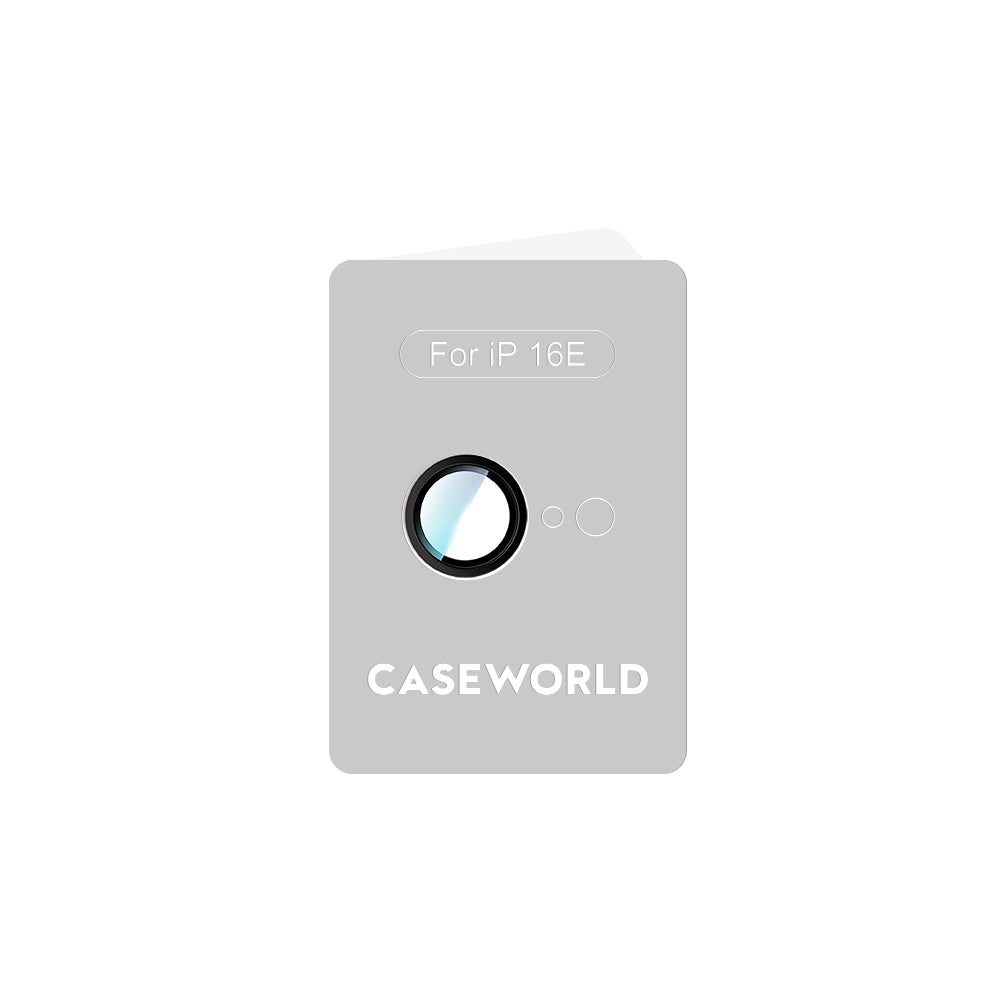 Apple iPhone 16E CaseWorld Alloy Serisi Oleofobik Anti Reflective Kamera Lens Koruyucu Şeffaf
