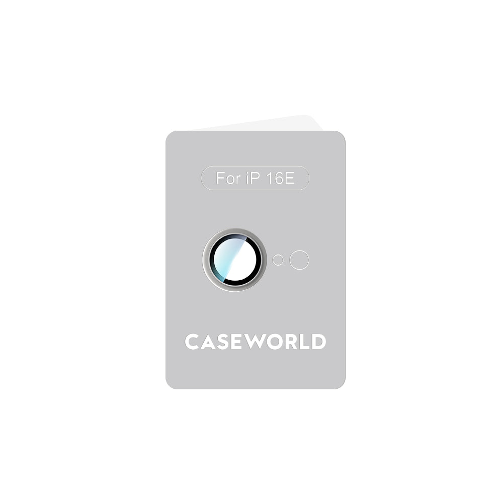 Apple iPhone 16E CaseWorld Alloy Serisi Oleofobik Anti Reflective Kamera Lens Koruyucu Gümüş