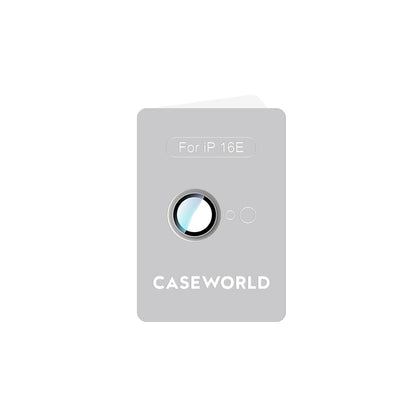 Apple iPhone 16E CaseWorld Alloy Serisi Oleofobik Anti Reflective Kamera Lens Koruyucu Gümüş