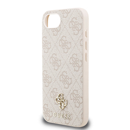 Apple iPhone 16E Kılıf Guess Orjinal Lisanslı M-safe Şarj Özellikli Small 4G Classic Kapak Siyah