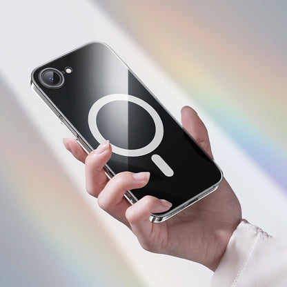 Apple iPhone 16E Kılıf M-safe Şarj Özellikli Benks Crystal Serisi Şeffaf Kapak Şeffaf