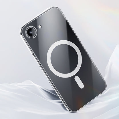 Apple iPhone 16E Kılıf M-safe Şarj Özellikli Benks Crystal Serisi Şeffaf Kapak Şeffaf