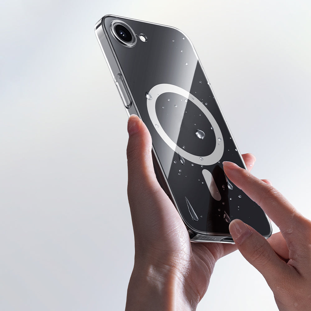 Apple iPhone 16E Kılıf M-safe Şarj Özellikli Benks Crystal Serisi Şeffaf Kapak Şeffaf