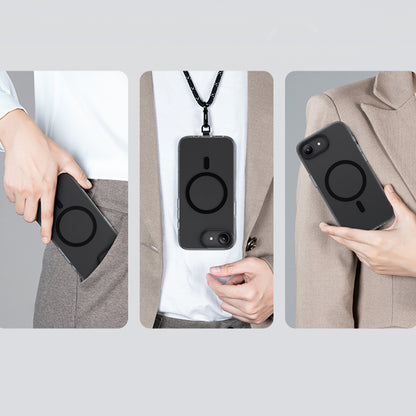 Apple iPhone 16E Kılıf M-safe Şarj Özellikli Benks Lucid Armor Kapak Siyah