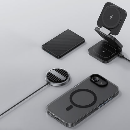 Apple iPhone 16E Kılıf M-safe Şarj Özellikli Benks Lucid Armor Kapak Siyah