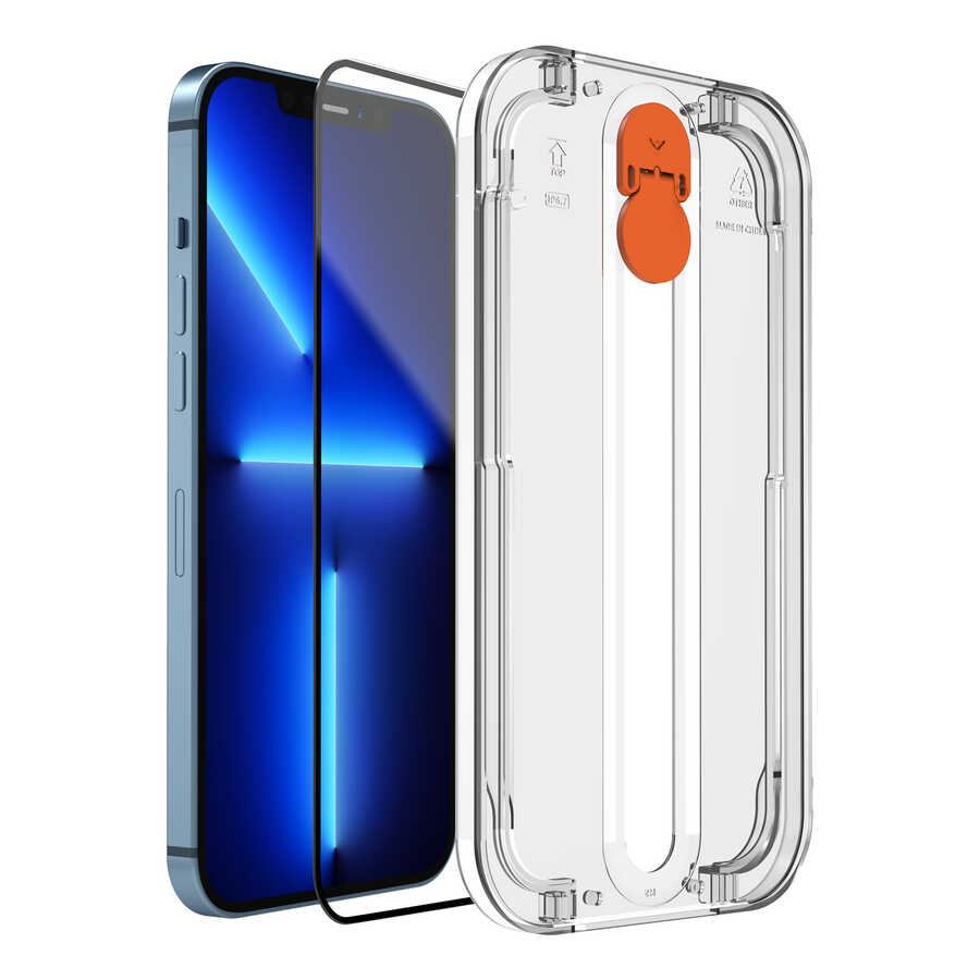 Apple iPhone 16E Wiwu Easy İnstall iVista Super Hardness Ekran Koruyucu Siyah