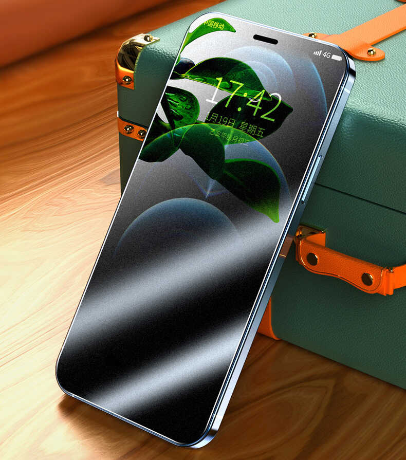 Apple iPhone 16E Zore Rika Premium Privacy Temperli Cam Ekran Koruyucu Siyah