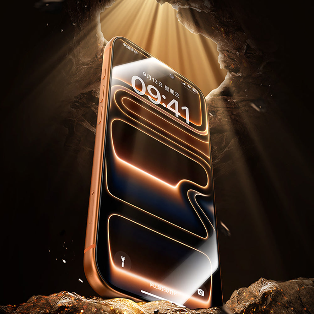 Apple iPhone 17 Air Benks Glass Warrior 2.0 AR-EZFita Cam Ekran Koruyucu + Kolay Uygulama Aparatı Şeffaf