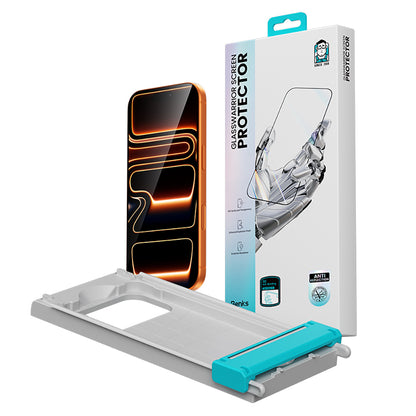 Apple iPhone 17 Air Benks Glass Warrior 2.0 AR-EZFita Cam Ekran Koruyucu + Kolay Uygulama Aparatı Şeffaf