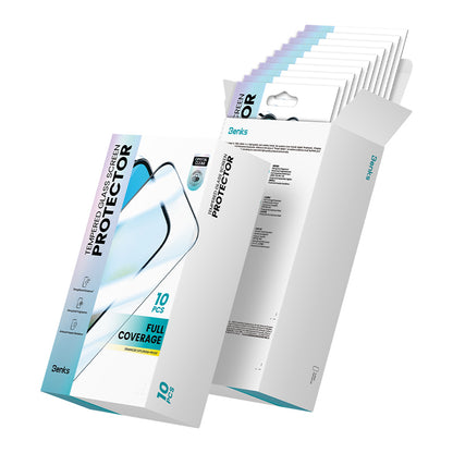 Apple iPhone 17 Air Hidrofobik Ve Oleofobik Özellikli Benks 0.3mm Air Shield Ekran Koruyucu 10'lu Paket Şeffaf