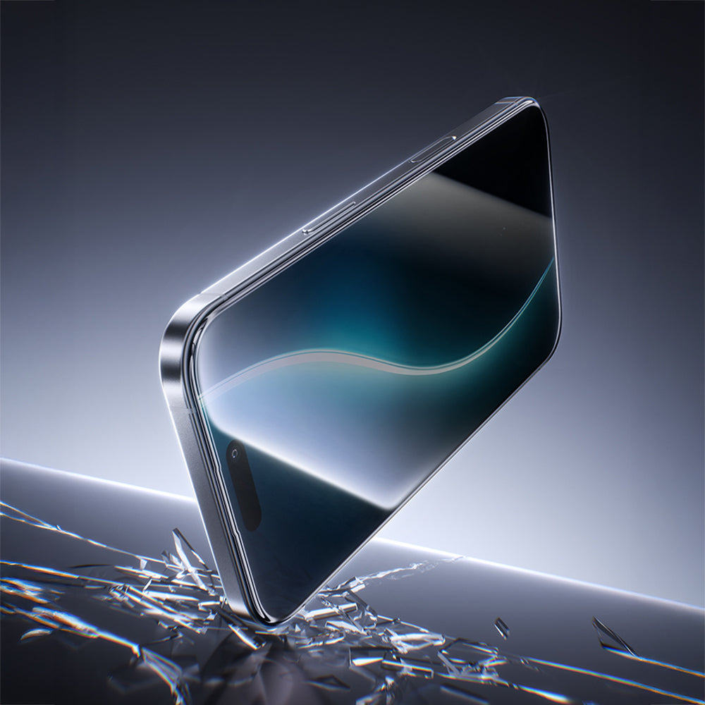 Apple iPhone 17 Air Hidrofobik Ve Oleofobik Özellikli Benks 0.3mm Privacy Air Shield Ekran Koruyucu 10'lu Paket Siyah