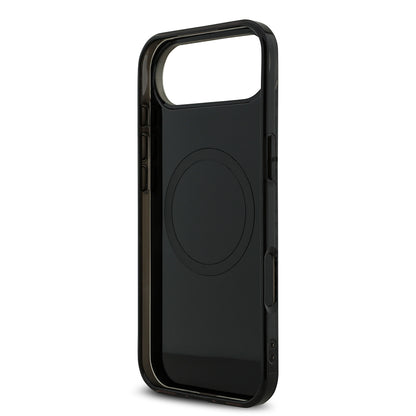 Apple iPhone 17 Air Kılıf AMG Orjinal Lisanslı M-safe Şarj Özellikli Çift Katmanlı Kırmızı Çapraz Çizgili Kapak Siyah-Kırmızı