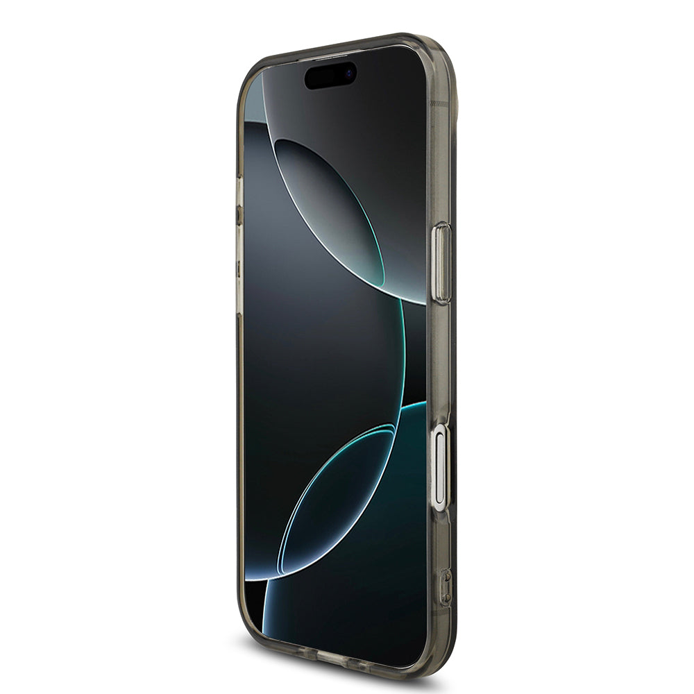 Apple iPhone 17 Air Kılıf AMG Orjinal Lisanslı M-safe Şarj Özellikli IML Baskı Logolu Çift Katmanlı Bow Lines Kapak Siyah