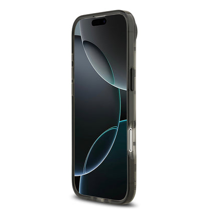 Apple iPhone 17 Air Kılıf BMW Orjinal Lisanslı M-safe Şarj Özellikli Metal Kamera Butonlu Yatay Şeritli M Dizayn Kapak Gümüş