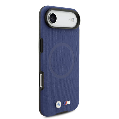 Apple iPhone 17 Air Kılıf BMW Orjinal Lisanslı M-safe Şarj Özellikli Metal Logolu Delikli M Dizayn Deri Kapak Kırmızı