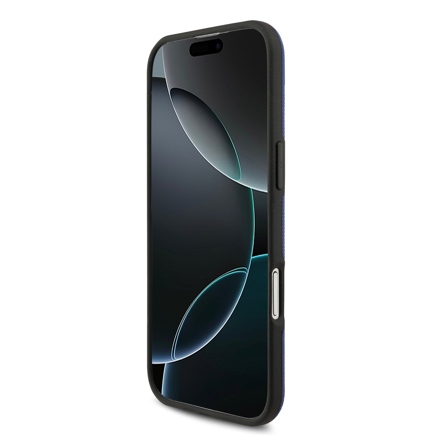 Apple iPhone 17 Air Kılıf BMW Orjinal Lisanslı M-safe Şarj Özellikli Metal Logolu Delikli M Dizayn Deri Kapak Lacivert