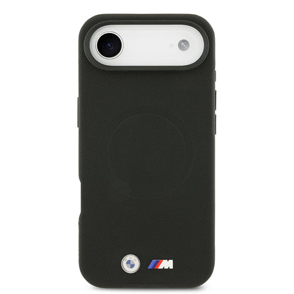 Apple iPhone 17 Air Kılıf BMW Orjinal Lisanslı M-safe Şarj Özellikli Metal Logolu Delikli M Dizayn Deri Kapak Kırmızı