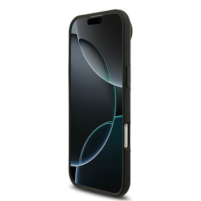 Apple iPhone 17 Air Kılıf BMW Orjinal Lisanslı M-safe Şarj Özellikli Metal Logolu Delikli M Dizayn Deri Kapak Siyah