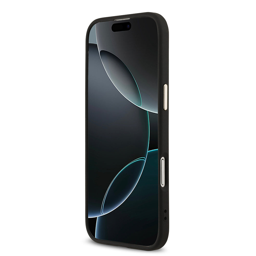 Apple iPhone 17 Air Kılıf Guess Orjinal Lisanslı Gold Metal Kamera Çerçeveli 4G Desenli Metal Büyük 4G ve Yazı Logolu Kapak Kahverengi