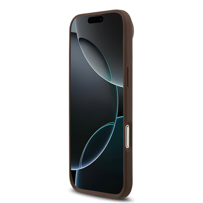 Apple iPhone 17 Air Kılıf Guess Orjinal Lisanslı M-safe Şarj Özellikli Yazı Logolu Circle Classic Kapak  Siyah