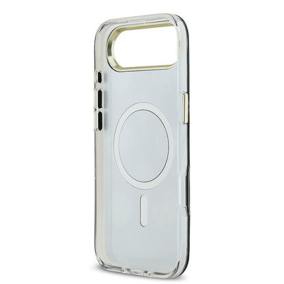 Apple iPhone 17 Air Kılıf Guess Orjinal Lisanslı Metal Kamera Çerçeveli Simli Aynalı Kapak Gold