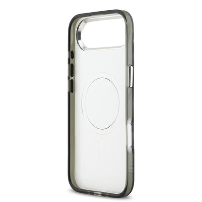 Apple iPhone 17 Air Kılıf Karl Lagerfeld Orjinal Lisanslı M-safe Şarj Özellikli IML Leopar Baskılı Kapak Siyah