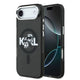 Apple iPhone 17 Air Kılıf Karl Lagerfeld Orjinal Lisanslı Parlayan Simli Karl & Choupette Sketch Logo Kapak Siyah
