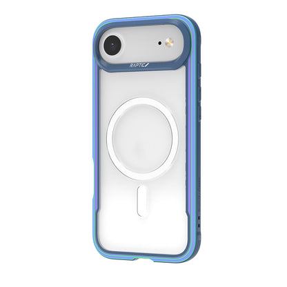 Apple iPhone 17 Air Kılıf M-safe Şarj Özellikli Airbagli Raptic Shield Serisi Şeffaf Arka Yüzey Kapak Siyah