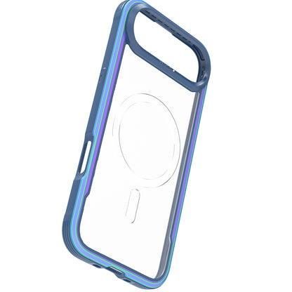 Apple iPhone 17 Air Kılıf M-safe Şarj Özellikli Airbagli Raptic Shield Serisi Şeffaf Arka Yüzey Kapak Siyah