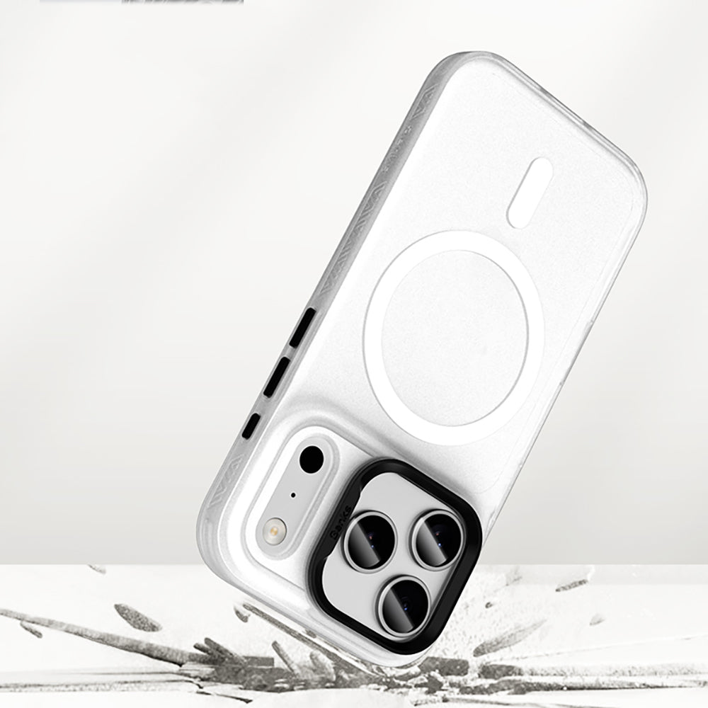 Apple iPhone 17 Air Kılıf M-safe Şarj Özellikli Benks Lucid Armor Kapak Beyaz