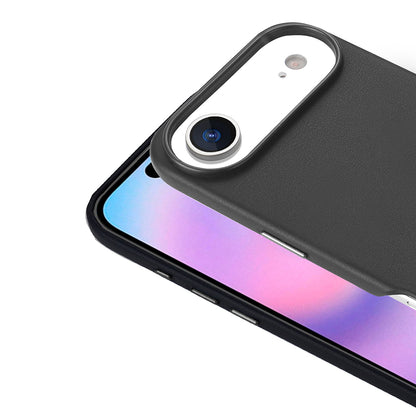 Apple iPhone 17 Air Kılıf M-safe Şarj Özellikli PU Deri Görünümlü Zore Kupra Kapak Turuncu