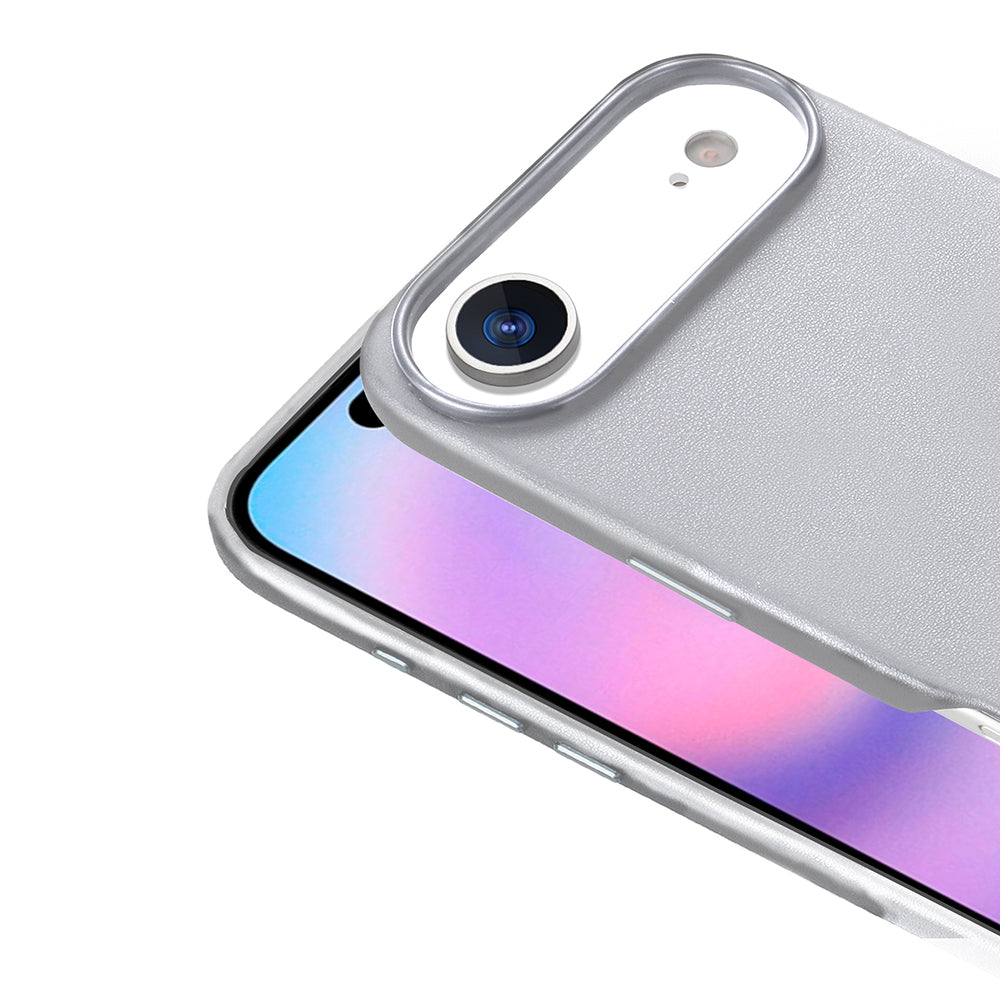 Apple iPhone 17 Air Kılıf M-safe Şarj Özellikli PU Deri Görünümlü Zore Kupra Kapak Pembe