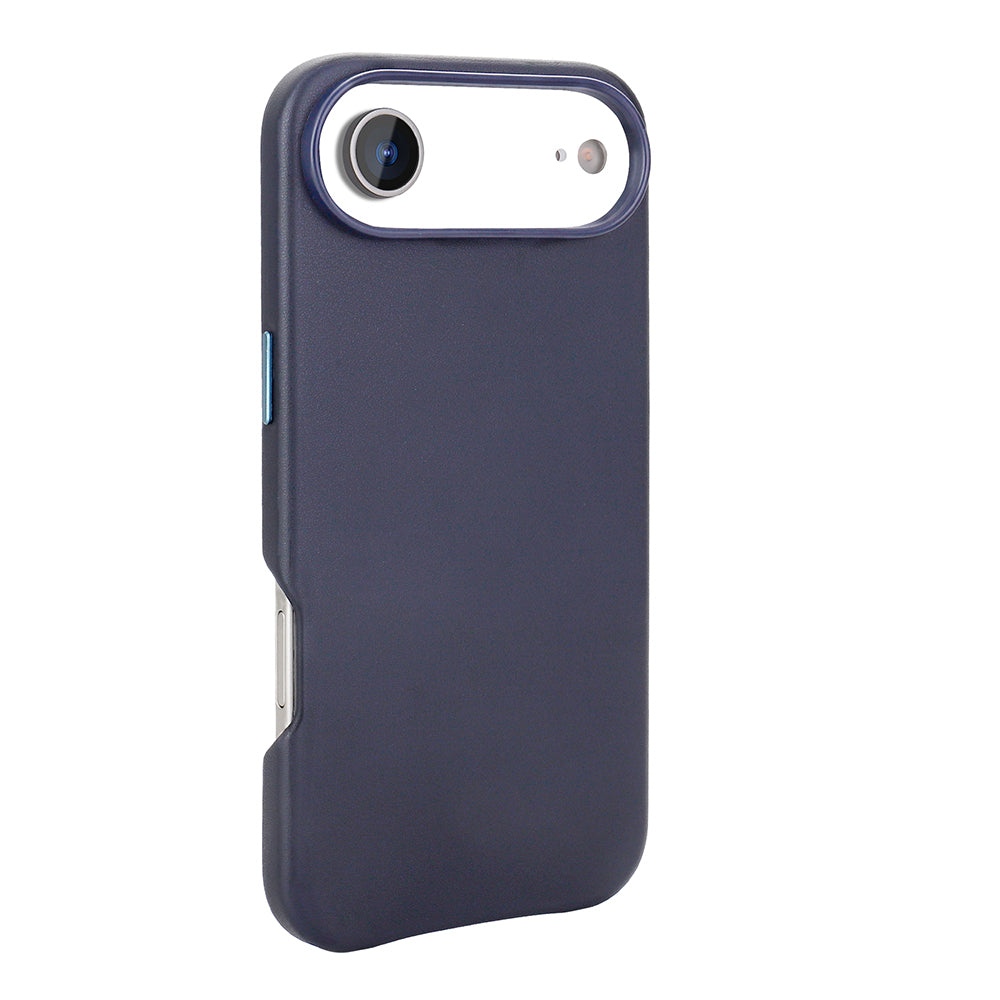 Apple iPhone 17 Air Kılıf M-safe Şarj Özellikli PU Deri Görünümlü Zore Kupra Kapak Pembe