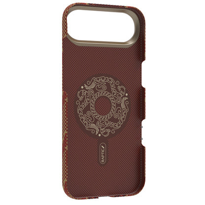 Apple iPhone 17 Air Kılıf M-safe Şarj Özellikli Raptic Aramid Skin Bionic Serisi Kapak Kırmızı