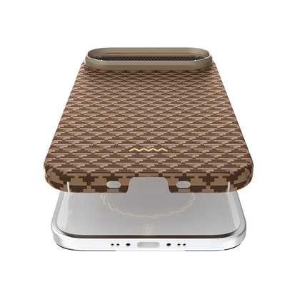 Apple iPhone 17 Air Kılıf M-safe Şarj Özellikli Raptic Aramid Skin Origin Serisi Kapak Lacivert