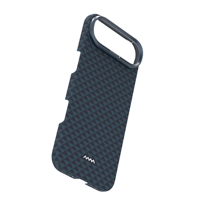 Apple iPhone 17 Air Kılıf M-safe Şarj Özellikli Raptic Aramid Skin Origin Serisi Kapak Lacivert