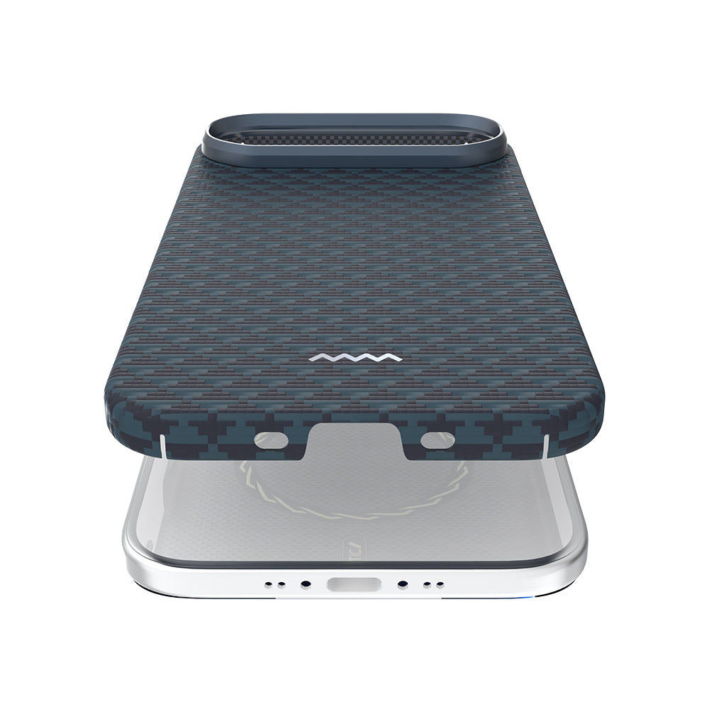 Apple iPhone 17 Air Kılıf M-safe Şarj Özellikli Raptic Aramid Skin Origin Serisi Kapak Kırmızı