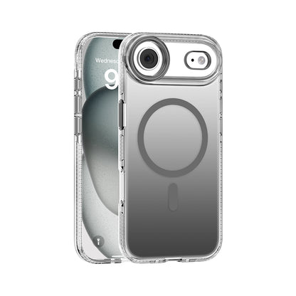 Apple iPhone 17 Air Kılıf M-safe Şarj Özellikli Sararmaya Karşı Dayanıklı Mutural Icesense Serisi Kapak Gri