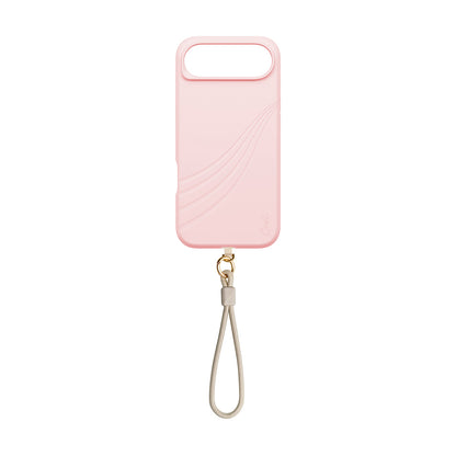 Apple iPhone 17 Air Kılıf M-safe Şarj Özellikli Soft Arka Yüzey Askı İpli Coehl Serina Kapak Pembe